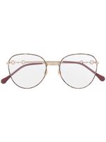 Gucci Eyewear lunettes de vue à monture ronde - Or