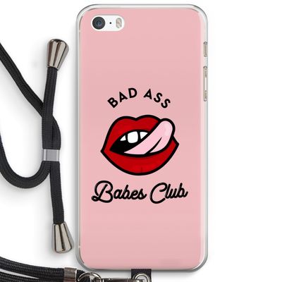 Badass Babes Club: iPhone 5 / 5S / SE Transparant Hoesje met koord