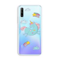 Vliegende eenhoorn: Huawei P Smart Pro Transparant Hoesje