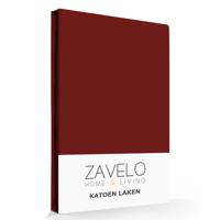 Zavelo Laken Basics Bordeaux (Katoen)-1-persoons (150x250 cm) - thumbnail