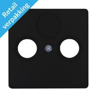 Enzo Kopp paris mat zwart afdekplaat voor coax - 4625240