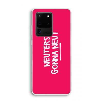 Neuters (roze): Samsung Galaxy S20 Ultra Transparant Hoesje