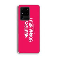 Neuters (roze): Samsung Galaxy S20 Ultra Transparant Hoesje Neuters (roze): Samsung Galaxy S20 Ultra Transparant Hoesje