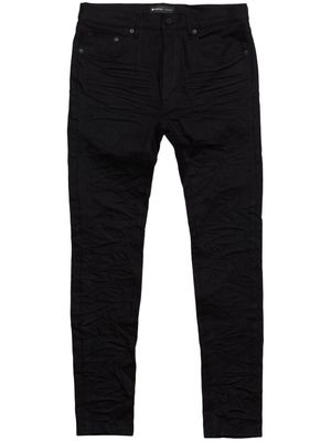 Purple Brand jean slim à effet froissé - Noir