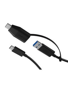 ICY BOX IB-CB034 USB-kabel 1 m USB 3.2 Gen 2 (3.1 Gen 2) USB C USB A Zwart