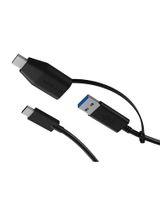 ICY BOX IB-CB034 USB-kabel 1 m USB 3.2 Gen 2 (3.1 Gen 2) USB C USB A Zwart - thumbnail