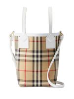 Burberry mini sac cabas London à motif Vintage Check - Tons neutres - thumbnail