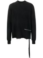 Rick Owens DRKSHDW sweat en coton à patch logo - Noir - thumbnail