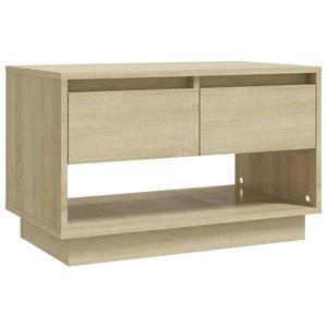 The Living Store TV-meubel - Sonoma Eiken - 70 x 41 x 44 cm - 2 lades - 1 open vak