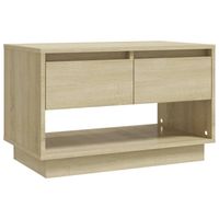 The Living Store TV-meubel - Sonoma Eiken - 70 x 41 x 44 cm - 2 lades - 1 open vak