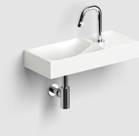 Clou Vale Fontein Krg. Rechts 45x19x7 cm Mat Wit