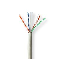 Nedis Netwerk Kabel Rol | CAT6 | Solid | U/UTP | Koper | 100.0 m | Binnenshuis | Rond | LSZH | Grijs | Gift Box - CCBG8525GY100S - thumbnail