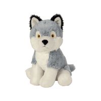 Pluche knuffel wolf van 19 cm   - - thumbnail