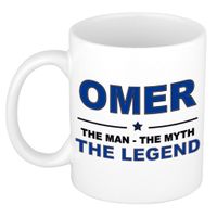 Omer The man, The myth the legend cadeau koffie mok / thee beker 300 ml - thumbnail