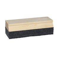 Krijtbord wisser - 13 x 5 cm - hout - bordenwisser/bordveger - thumbnail
