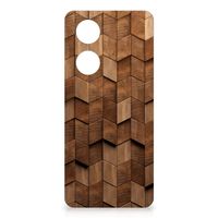 Stevig Telefoonhoesje voor OPPO Reno8 T 5G Wooden Cubes - thumbnail