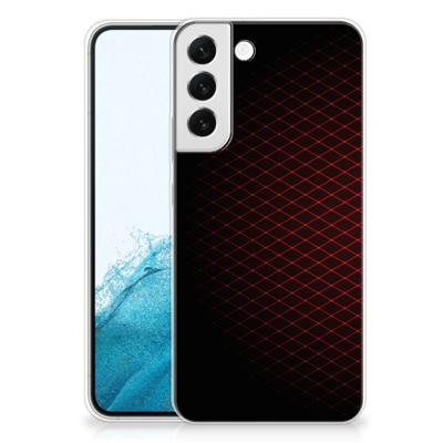 Samsung Galaxy S22 Plus | TPU bumper | Geruit Rood