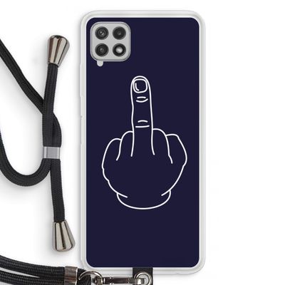 F**k U: Samsung Galaxy A22 4G Transparant Hoesje met koord