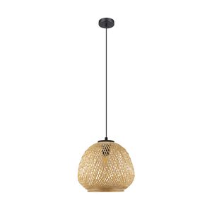 EGLO DEMBLEBY hangende plafondverlichting E27 40 W Zwart, Hout