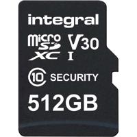 Integral 512 GB Security Camera microSD-kaart voor Dash Cams, Home Cams, CCTV, Body Cams & Drones - INMSDX512G10SE Integral 512 GB Security Camera microSD-kaart voor Dash Cams, Home Cams, CCTV, Body Cams & Drones - INMSDX512G10SE