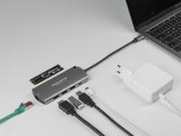 DeLOCK 87767 laptop dock & poortreplicator Bedraad USB 3.2 Gen 1 (3.1 Gen 1) Type-C Grijs - thumbnail