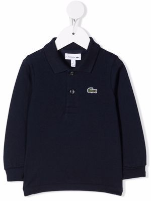 Lacoste Kids polo à patch logo - Bleu