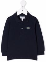 Lacoste Kids polo à patch logo - Bleu