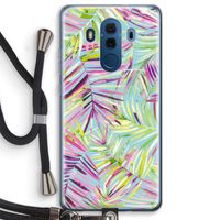 Tropical Palms Blue: Huawei Mate 10 Pro Transparant Hoesje met koord