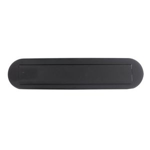 Intersteel Brievenbus ovaal met klep/regenrand RVS zwart