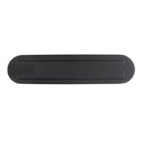 Intersteel Brievenbus ovaal met klep/regenrand RVS zwart