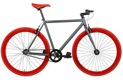 FabricBike Original Graphite & Red Fixie Fiets FabricBike Original Graphite & Red Fixie Fiets