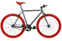 FabricBike Original Graphite & Red Fixie Fiets