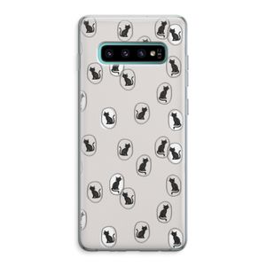 Miauw: Samsung Galaxy S10 Plus Transparant Hoesje