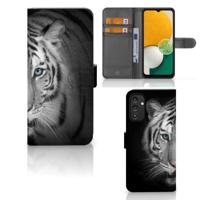 Samsung Galaxy A14 4G | Telefoonhoesje | Met pasjeshouder | Tijger Samsung Galaxy A14 4G | Telefoonhoesje | Met pasjeshouder | Tijger