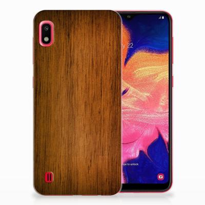 Samsung Galaxy A10 | Bumper Hoesje | Donker Hout