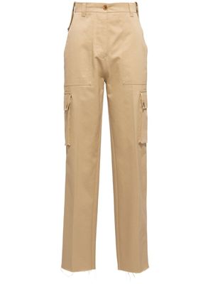 Miu Miu pantalon chino à poches multiples - Tons neutres