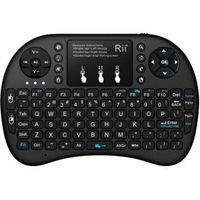 Rii i8+ Mini toetsenbord Draadloos Zwart