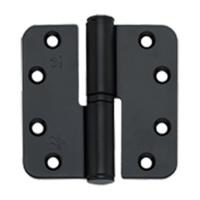 BSW kogelstiftpaumelle - RD BB 807 BV - BlackVelvet - 89x89x3 mm - draairichting 2 - zwart
