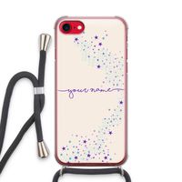 Sterren: iPhone SE 2020 Transparant Hoesje met koord