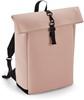 Atlantis BG335 Matte PU Roll-Top Backpack - Nude-Pink - 28 x 43 x 13 cm