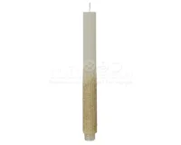 Dinerkaars Wol Wit Goud 26,5cm Ø2,8cm 2st