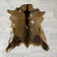 Geitenhuid bruin zwart wit 75x65cm
