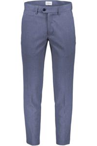 Lindbergh Lindbergh White Slim Fit Chino blauw, Effen