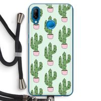 Cactus Lover: Huawei P20 Lite Transparant Hoesje met koord