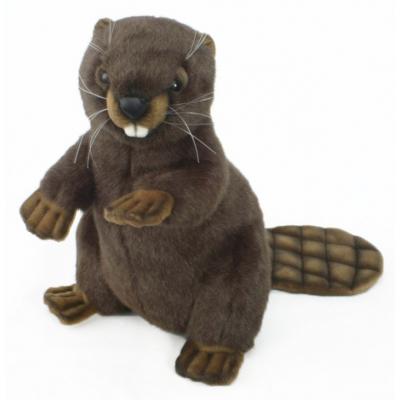 Hansa pluche bever knuffel - 29 cm - luxe kwaliteit - bosdieren