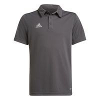 adidas Entrada 22 Polo Kids Grijs Wit - thumbnail