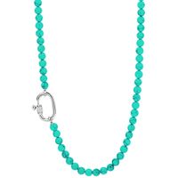 TI SENTO-Milano 3980TQ Ketting zilverkleurig-turquoise 110 cm