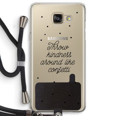 Confetti: Samsung Galaxy A5 (2016) Transparant Hoesje met koord