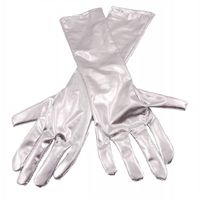 Handschoenen metallic zilver - thumbnail