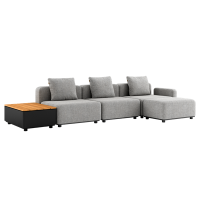 Cobana Lounge Sofa - 3 seater w/ Patio Storage Table